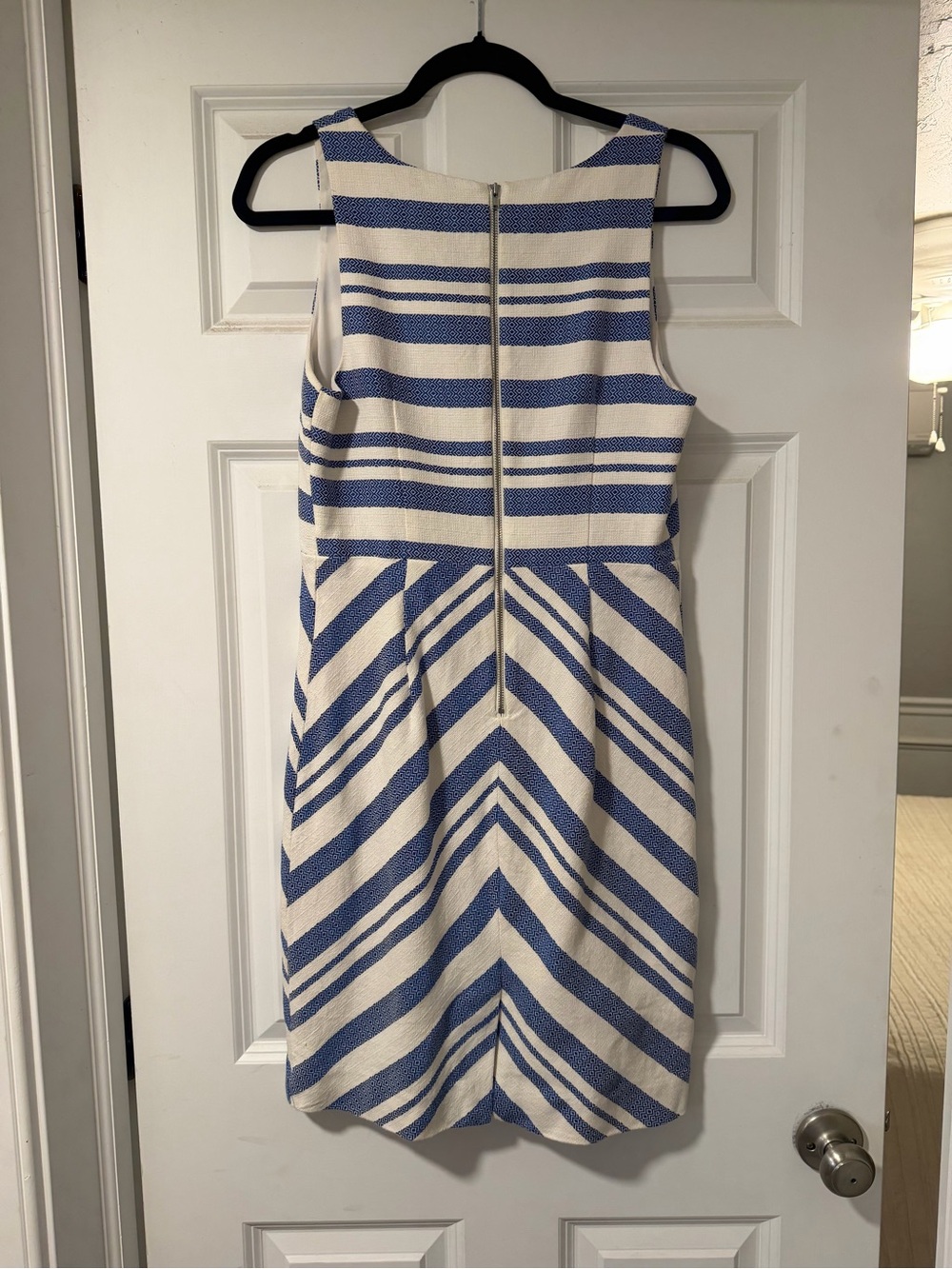 The Limited Navy and White Striped Sleeveless Mini Dress - Picture 2 of 3